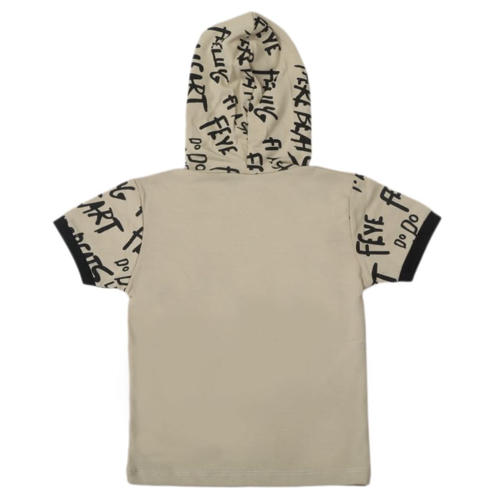 Boys Hoodie T-Shirts - Beige, Boys T-Shirts, Chase Value, Chase Value