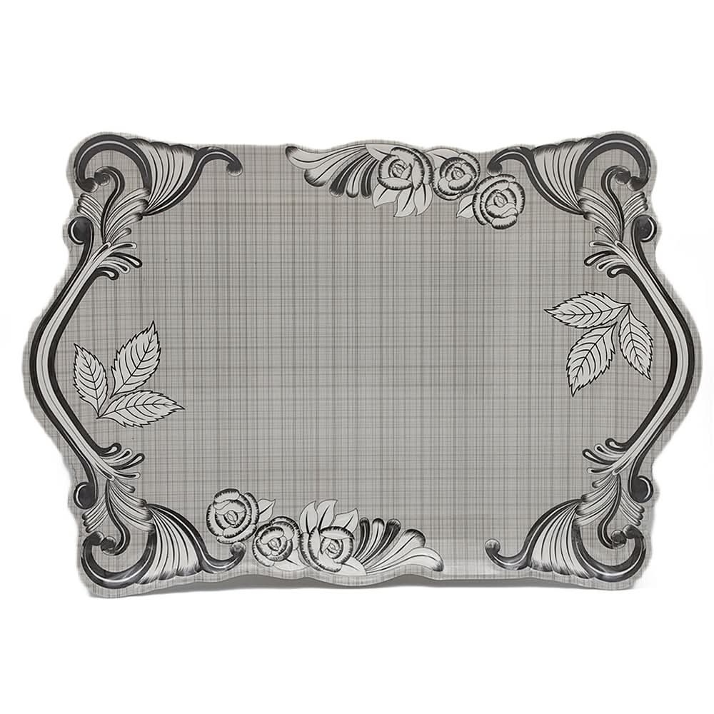 Flower Emboss Tray Small - Grey, Home & Lifestyle, Serving And Dining, Chase Value, Chase Value