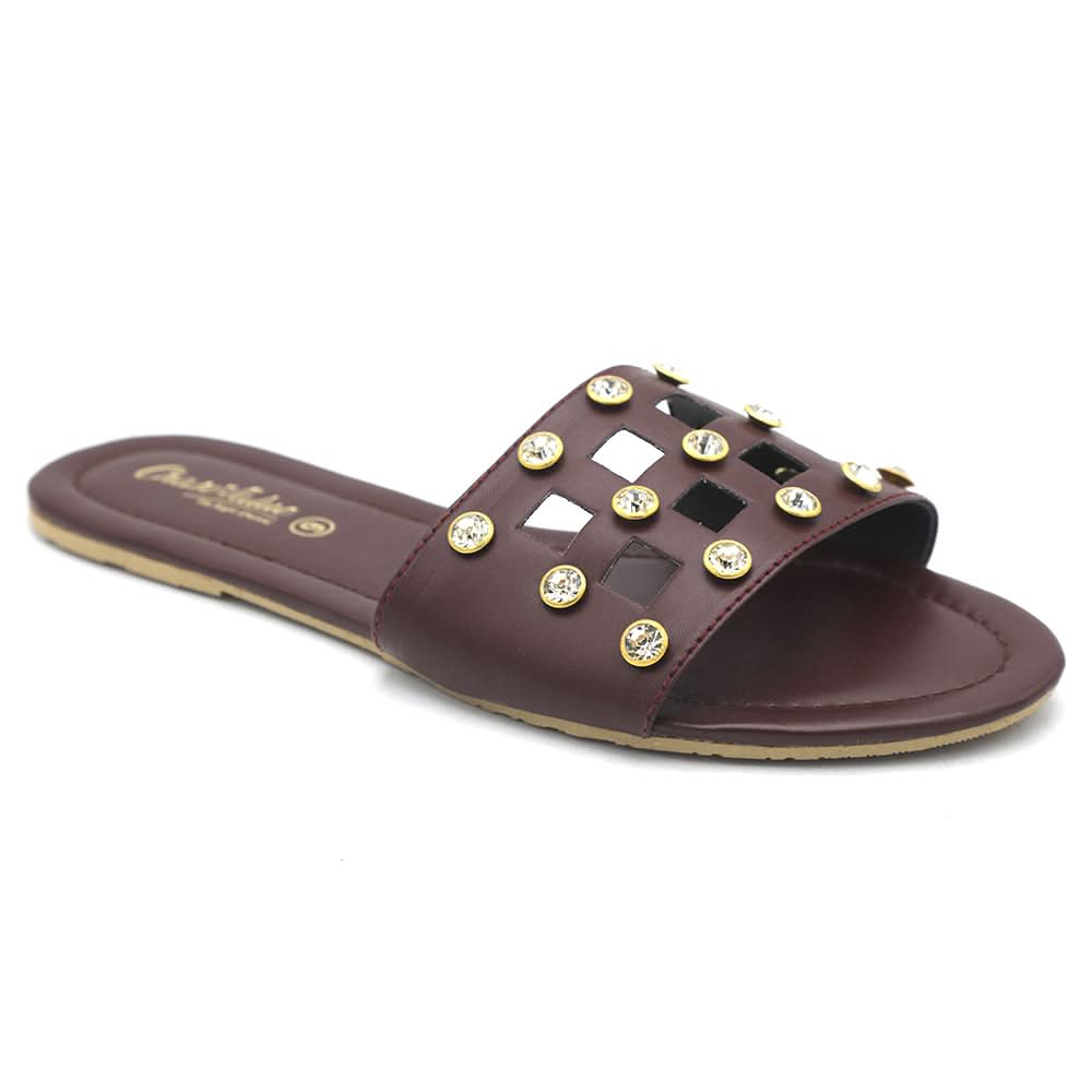 Women's Slippers 702 - Maroon, Women, Slippers, Chase Value, Chase Value