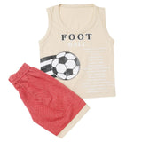 Boys Half Sleeves Short Suit - Fawn, Kids, Boys Sets And Suits, Chase Value, Chase Value