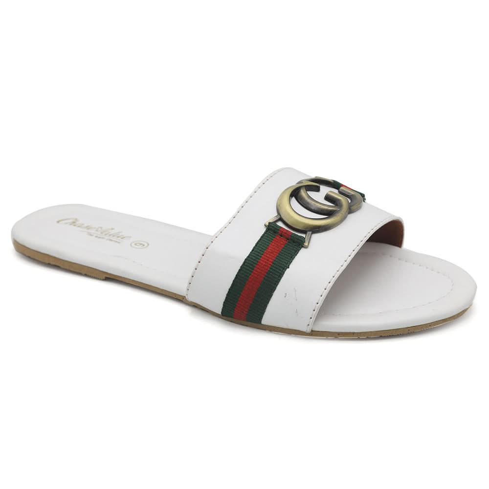 Women's Slippers 704 - White, Women, Slippers, Chase Value, Chase Value