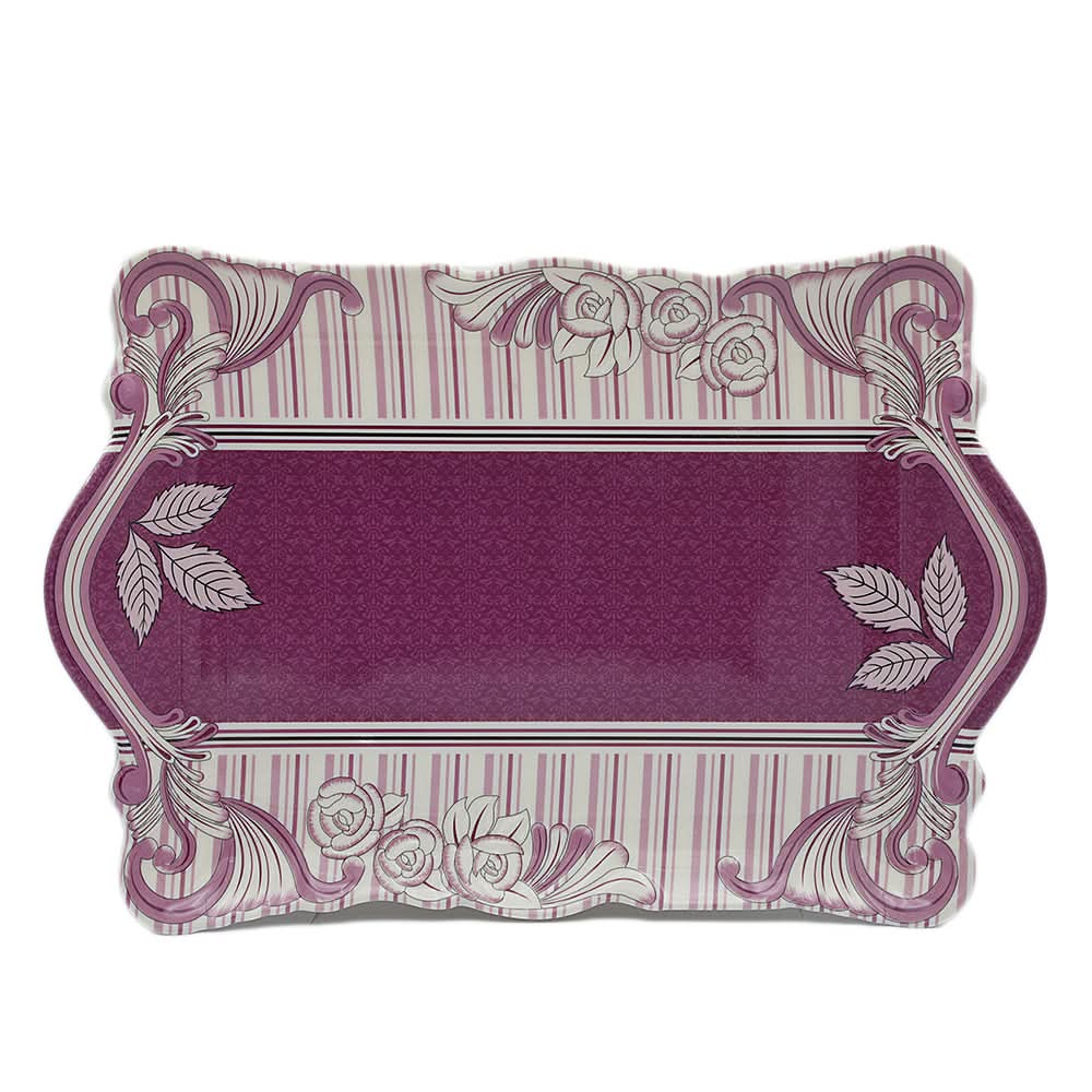 Flower Emboss Tray Small - Purple, Home & Lifestyle, Serving And Dining, Chase Value, Chase Value