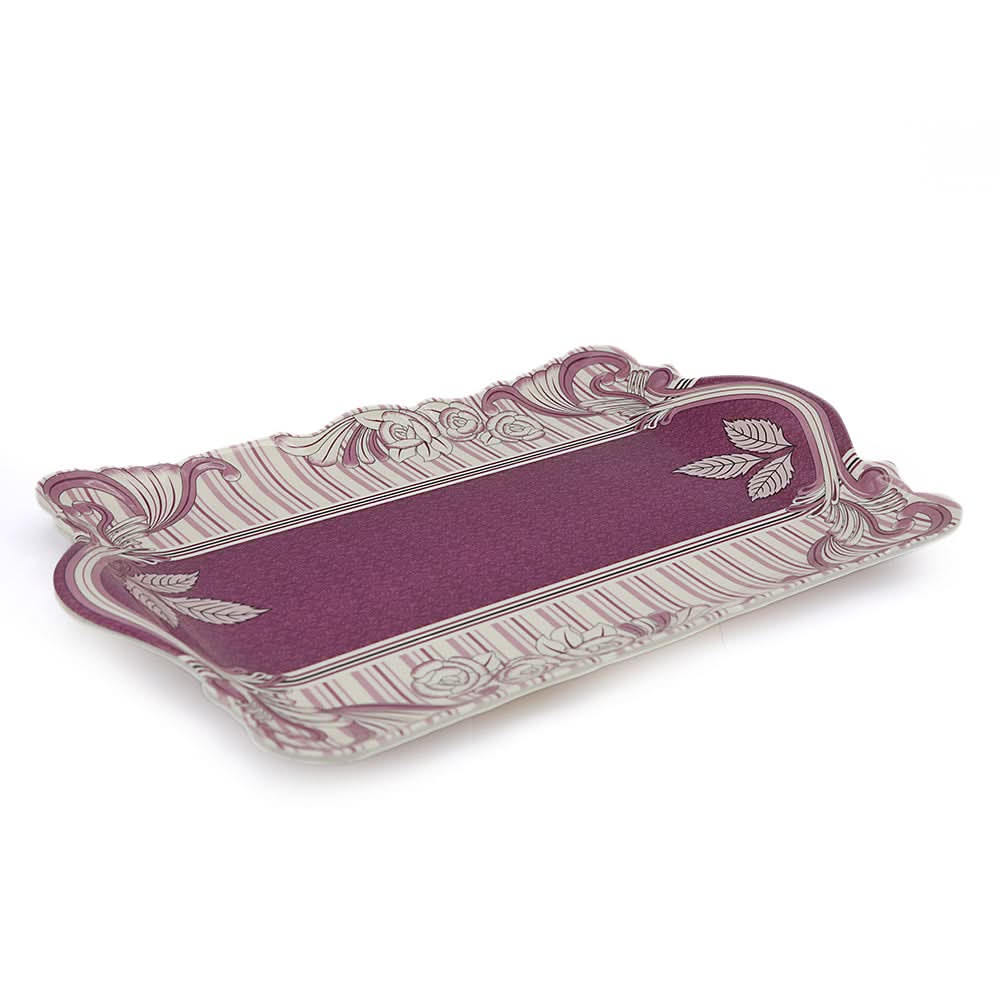 Flower Emboss Tray Small - Purple, Home & Lifestyle, Serving And Dining, Chase Value, Chase Value