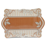 Flower Emboss Tray Small - Brown, Home & Lifestyle, Serving And Dining, Chase Value, Chase Value