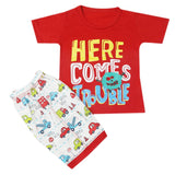 Boys Half Sleeves Short Suit - Red, Kids, Boys Sets And Suits, Chase Value, Chase Value