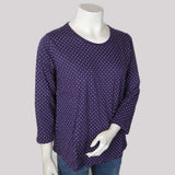 Women's Printed Full Sleeves T-Shirt - Purple, Women, T-Shirts And Tops, Chase Value, Chase Value