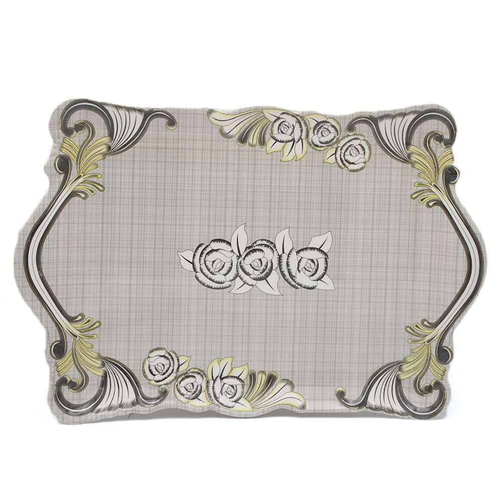 Flower Emboss Tray Small - Yellow & Grey, Home & Lifestyle, Serving And Dining, Chase Value, Chase Value