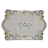 Flower Emboss Tray Small - Yellow & Grey, Home & Lifestyle, Serving And Dining, Chase Value, Chase Value
