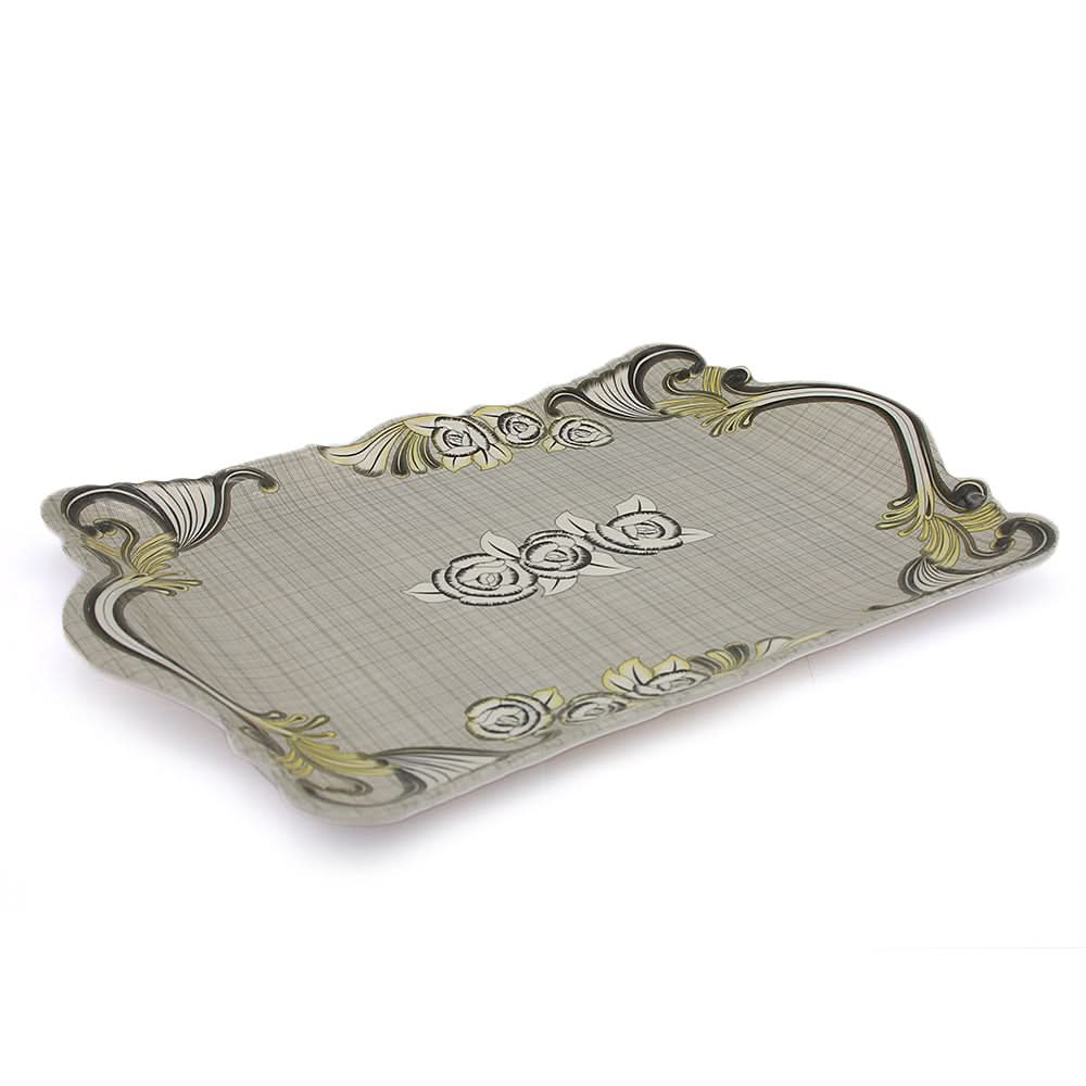 Flower Emboss Tray Small - Yellow & Grey, Home & Lifestyle, Serving And Dining, Chase Value, Chase Value