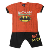 Boys Half Sleeves Short Suit - Rust, Kids, Boys Sets And Suits, Chase Value, Chase Value