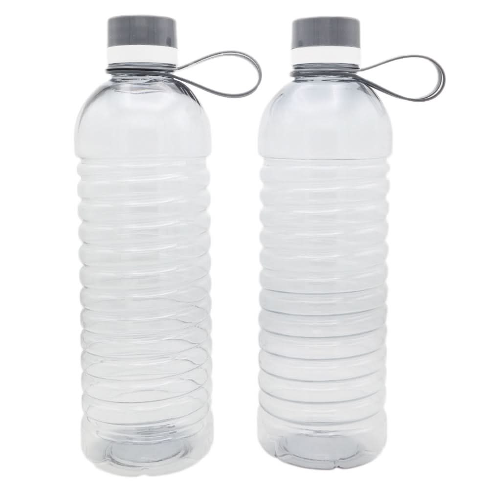 Pack of 2 Water Bottles - Grey, Home & Lifestyle, Glassware & Drinkware, Chase Value, Chase Value