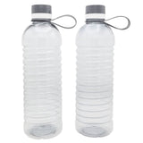 Pack of 2 Water Bottles - Grey, Home & Lifestyle, Glassware & Drinkware, Chase Value, Chase Value
