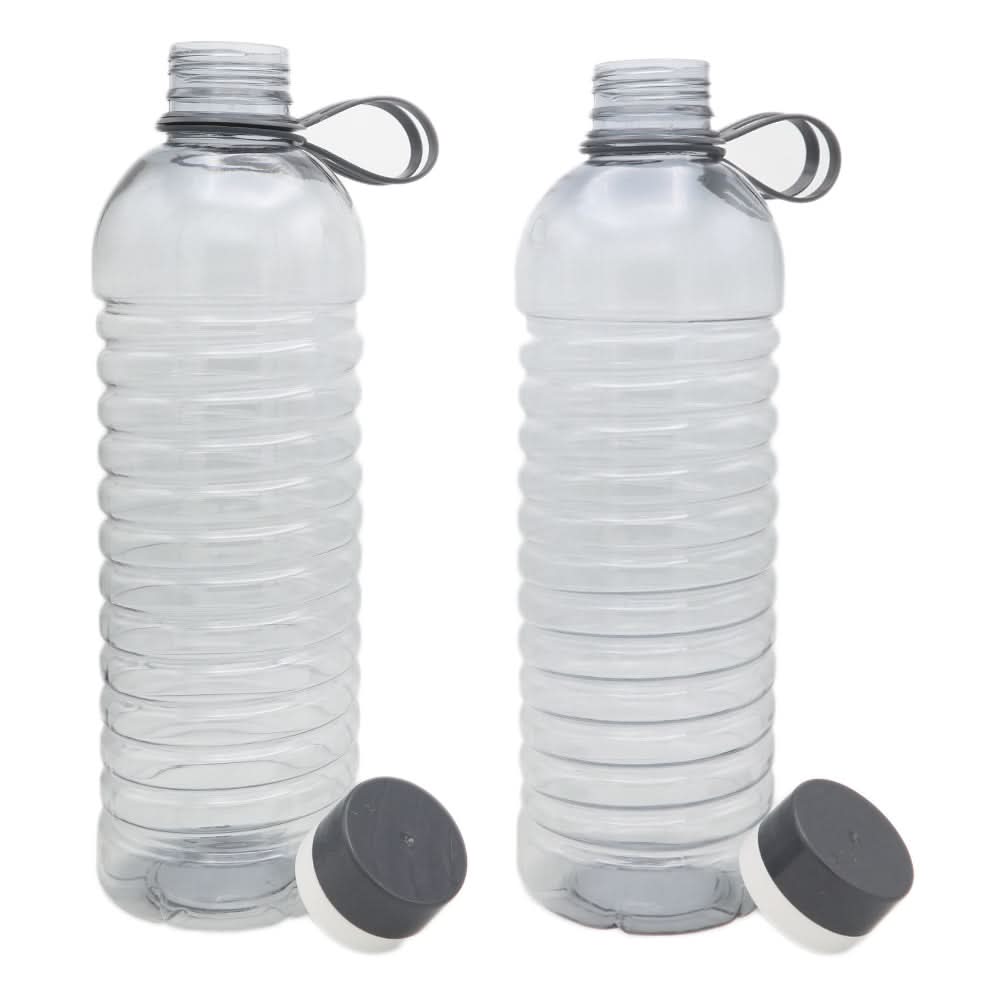 Pack of 2 Water Bottles - Grey, Home & Lifestyle, Glassware & Drinkware, Chase Value, Chase Value