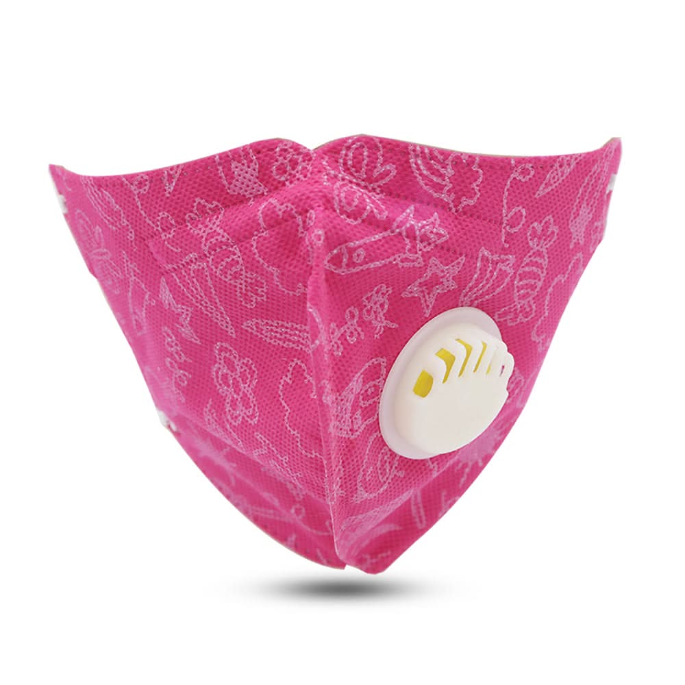 Kids Printed KN95 Mask - Pink, Kids, Boys Face Mask, Kids, Girls Face Mask, Chase Value, Chase Value