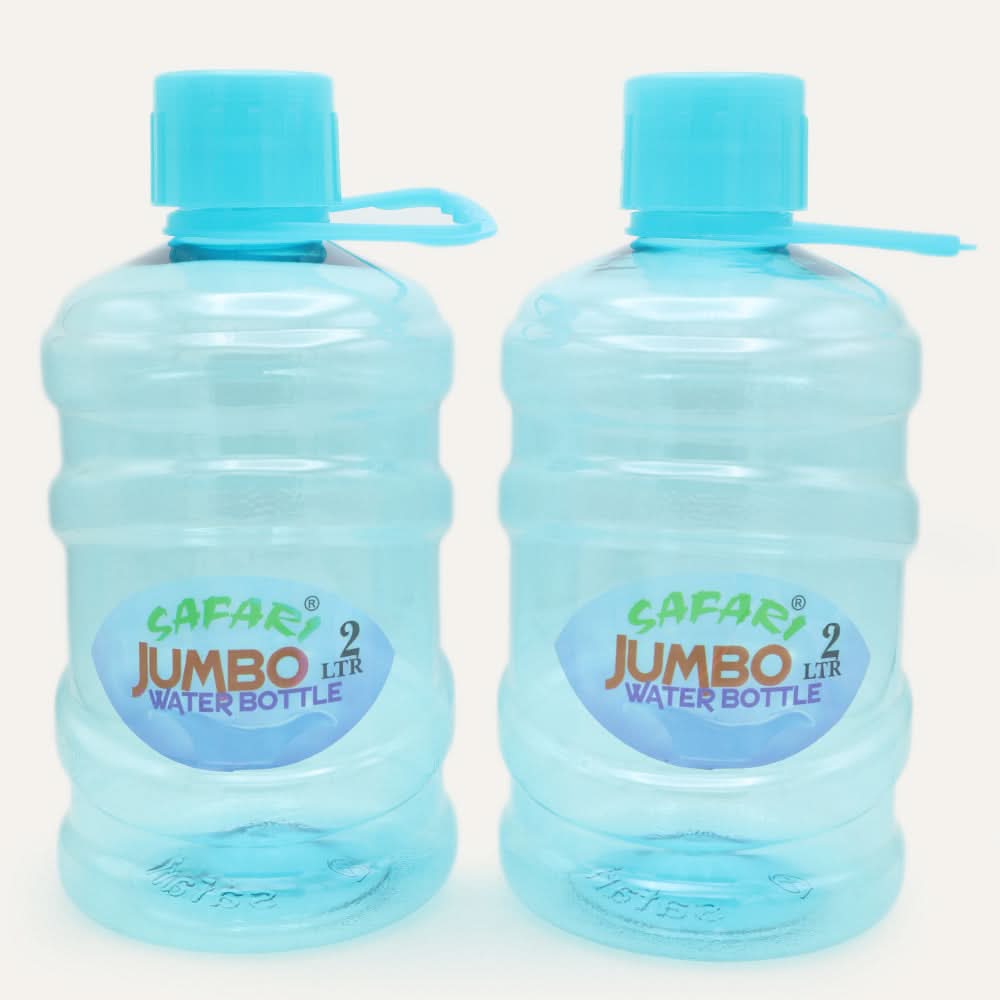 Jumbo Water Bottle 2 Pcs set - Cyan, Home & Lifestyle, Glassware & Drinkware, Chase Value, Chase Value