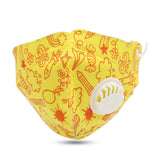 Kids Printed KN95 Mask - Yellow, Kids, Boys Face Mask, Kids, Girls Face Mask, Chase Value, Chase Value