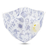 Kids Printed KN95 Mask - Navy Blue, Kids, Boys Face Mask, Kids, Girls Face Mask, Chase Value, Chase Value