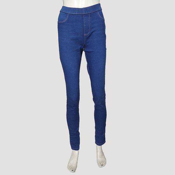 Women's Denim Jagging Pant - Royal Blue, Women, Pants & Tights, Chase Value, Chase Value