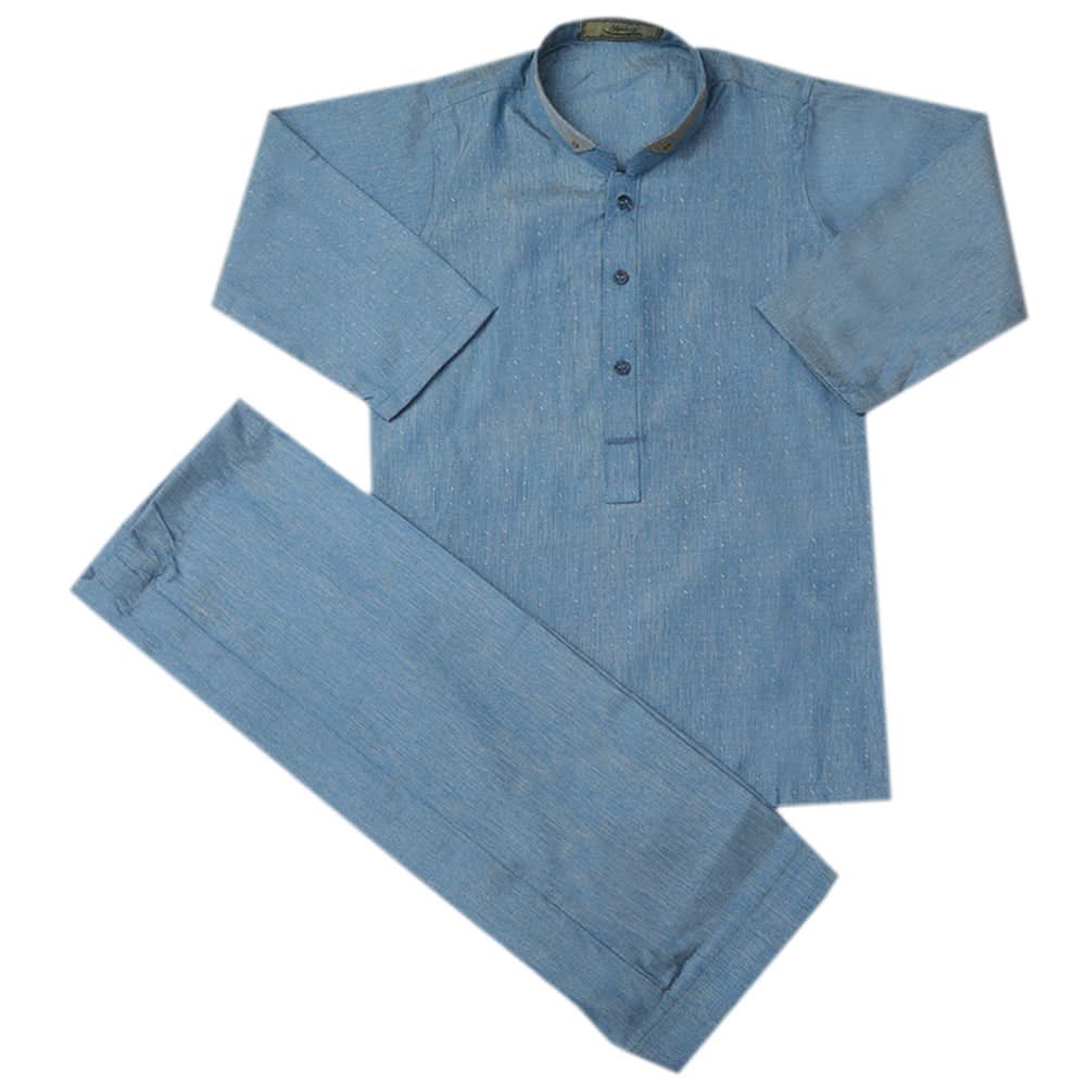 Boys Mashriq Kurta Shalwar - Blue, Kids, Boys Shalwar Kameez, Chase Value, Chase Value
