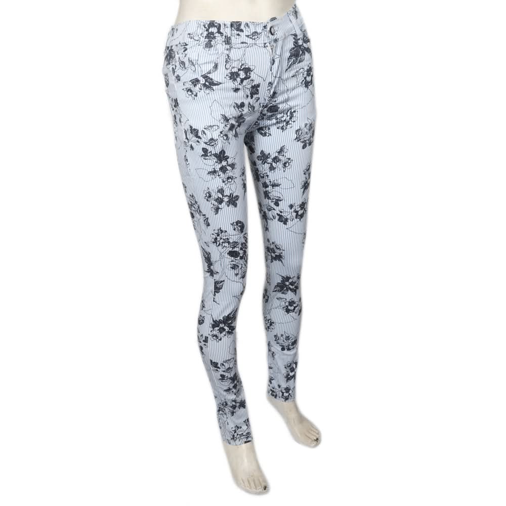 Women's Cotton Printed Pant - Navy Blue, Women, Pants & Tights, Chase Value, Chase Value