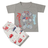 Boys Half Sleeves Short Suit - Grey, Kids, Boys Sets And Suits, Chase Value, Chase Value