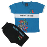 Boys Half Sleeves Short Suit - Blue, Kids, Boys Sets And Suits, Chase Value, Chase Value