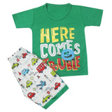 Boys Half Sleeves Short Suit - Green, Kids, Boys Sets And Suits, Chase Value, Chase Value