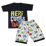 Boys Half Sleeves Short Suit - Navy Blue, Kids, Boys Sets And Suits, Chase Value, Chase Value