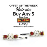 Women's Hair Pin & Clip - Maroon, Women, Hair And Head Jewellery, Chase Value, Chase Value