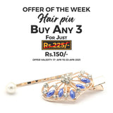 Women's Hair Pin & Clip - Navy Blue, Women, Hair And Head Jewellery, Chase Value, Chase Value