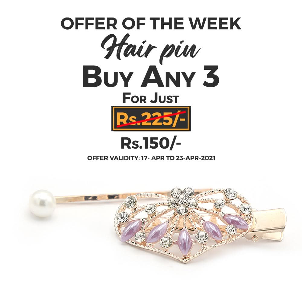 Women's Hair Pin & Clip - Purple, Women, Hair And Head Jewellery, Chase Value, Chase Value