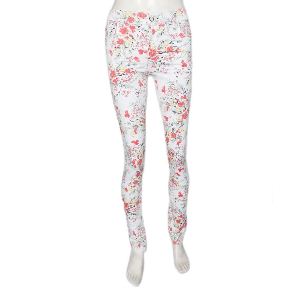 Women's Cotton Printed Pant - White, Women, Pants & Tights, Chase Value, Chase Value
