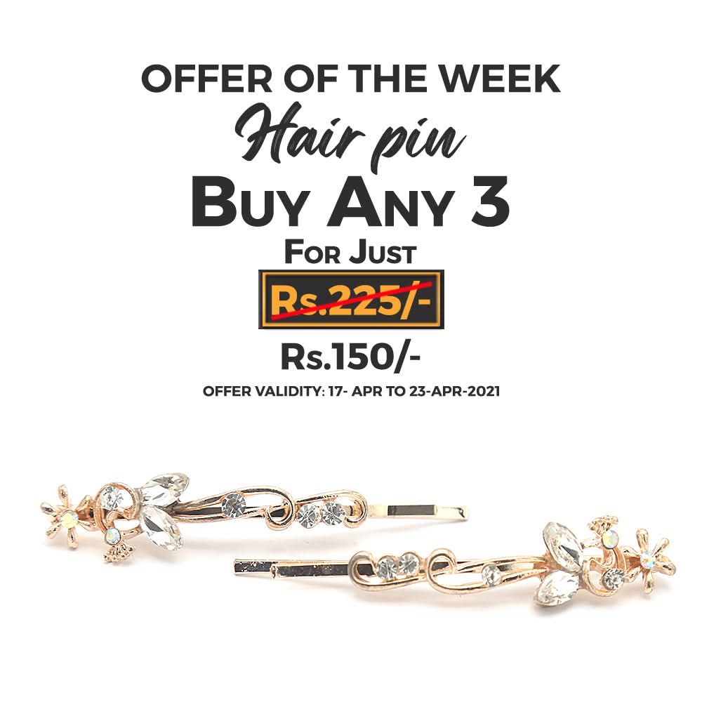 Women's Hair Pin & Clip - White, Women, Hair And Head Jewellery, Chase Value, Chase Value