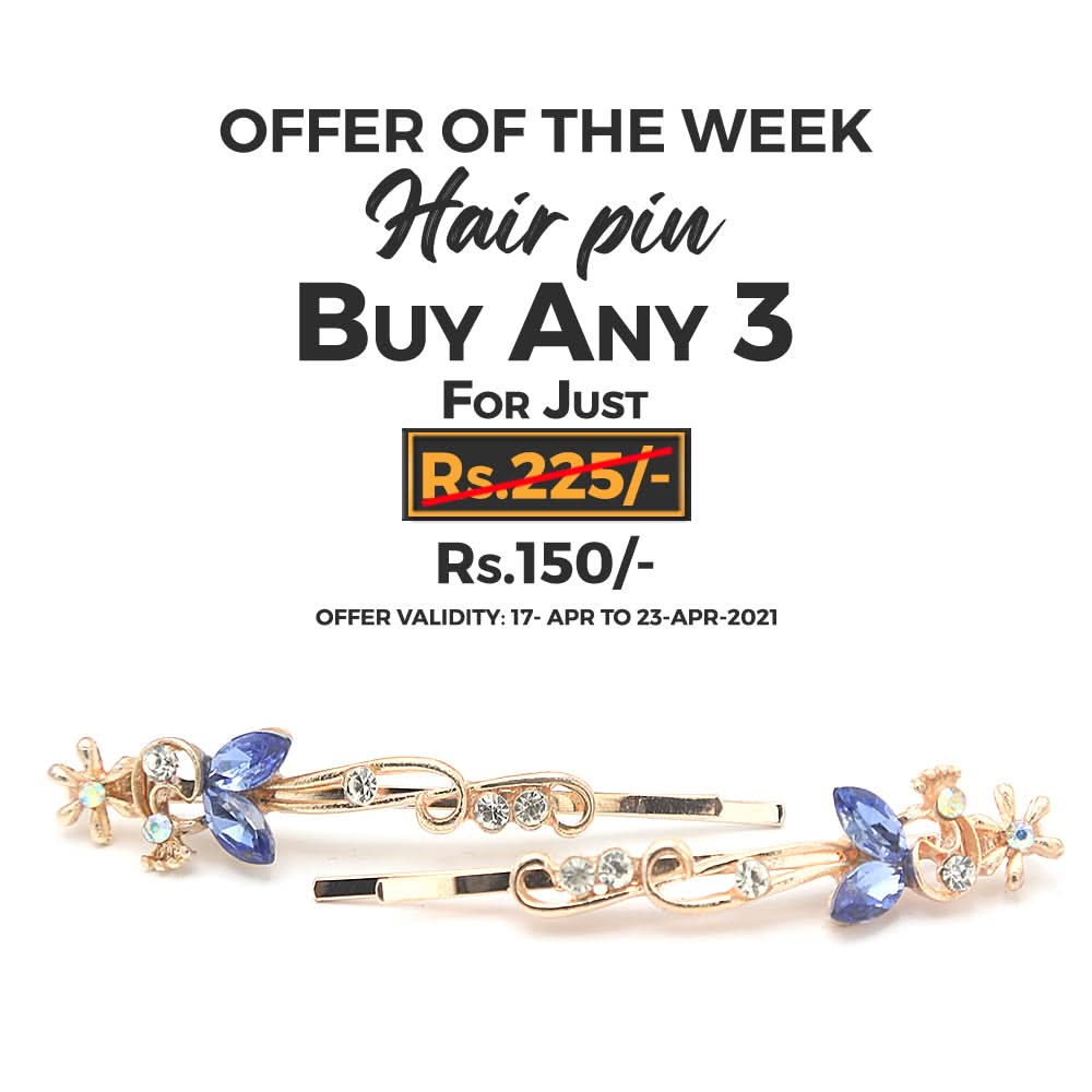 Women's Hair Pin & Clip - Blue, Women, Hair And Head Jewellery, Chase Value, Chase Value