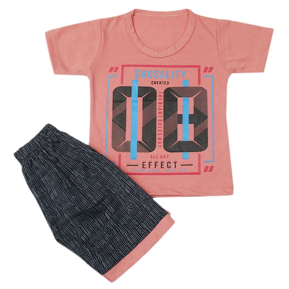 Boys Half Sleeves Short Suit - Pink, Kids, Boys Sets And Suits, Chase Value, Chase Value