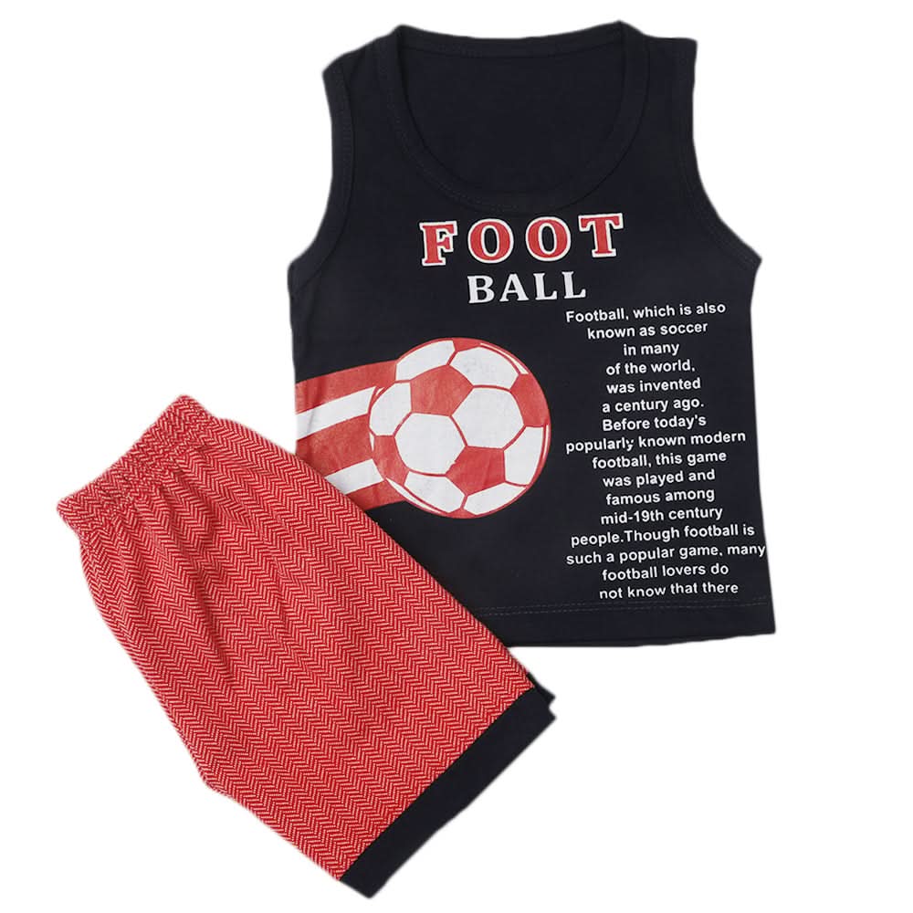 Boys Half Sleeves Short Suit - Navy Blue, Kids, Boys Sets And Suits, Chase Value, Chase Value