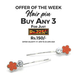 Women's Hair Pin & Clip - Orange, Women, Hair And Head Jewellery, Chase Value, Chase Value