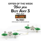 Women's Hair Pin & Clip - Green, Women, Hair And Head Jewellery, Chase Value, Chase Value