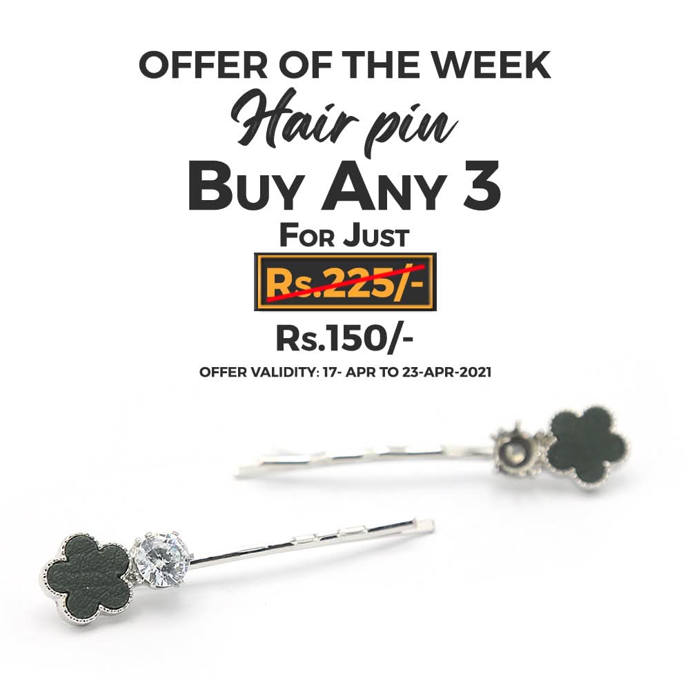 Women's Hair Pin & Clip - Green, Women, Hair And Head Jewellery, Chase Value, Chase Value