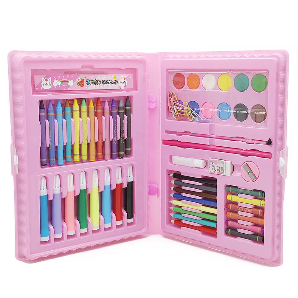 Color Kit 68 Pcs - Pink, Kids, Pencil Boxes And Stationery Sets, Chase value, Chase Value