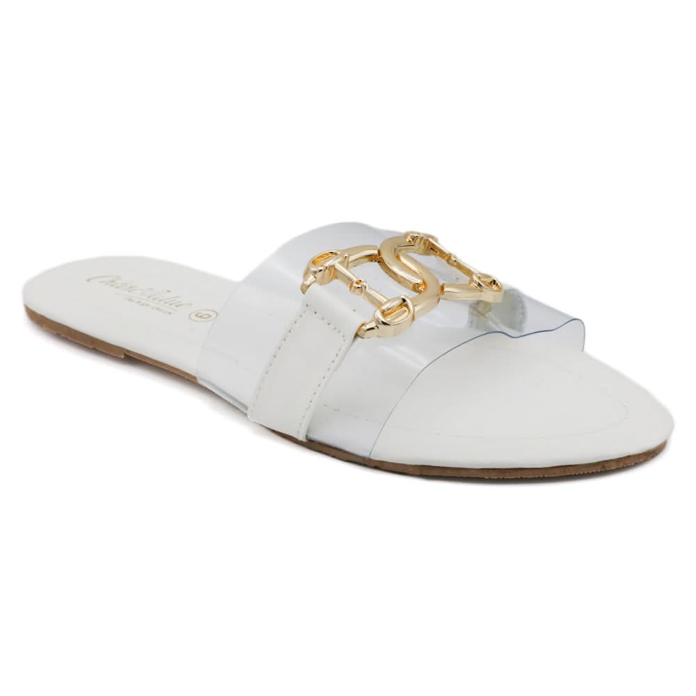 Women's Slipper - White, Women, Slippers, Chase Value, Chase Value