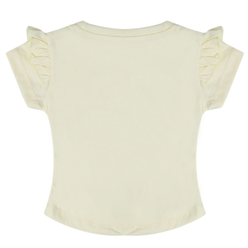 Girls Half Sleeves T-Shirt - Lemon, Kids, Girls T-Shirts, Chase Value, Chase Value