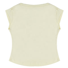 Girls Half Sleeves T-Shirt - Lemon, Kids, Girls T-Shirts, Chase Value, Chase Value