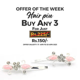 Women's Hair Pin & Clip - Pink, Women, Hair And Head Jewellery, Chase Value, Chase Value