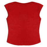 Girls Half Sleeves T-Shirt - Red, Kids, Girls T-Shirts, Chase Value, Chase Value