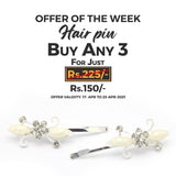 Women's Hair Pin & Clip - White, Women, Hair And Head Jewellery, Chase Value, Chase Value