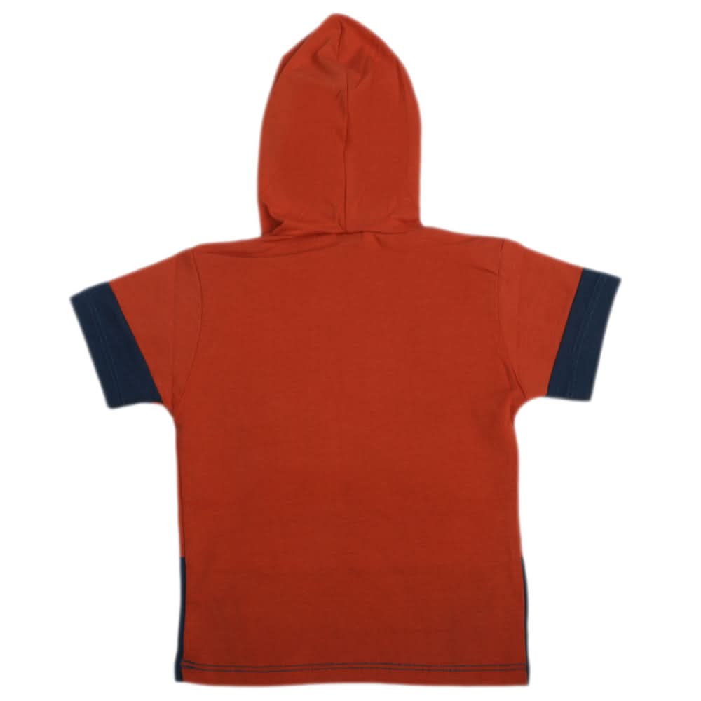 Boys Hoodie T-Shirts - Rust, Boys T-Shirts, Chase Value, Chase Value