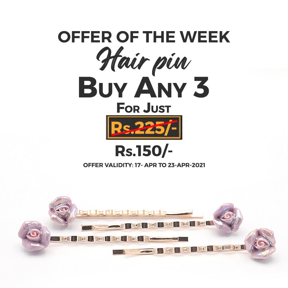 Women's Hair Pin & Clip - Purple, Women, Hair And Head Jewellery, Chase Value, Chase Value