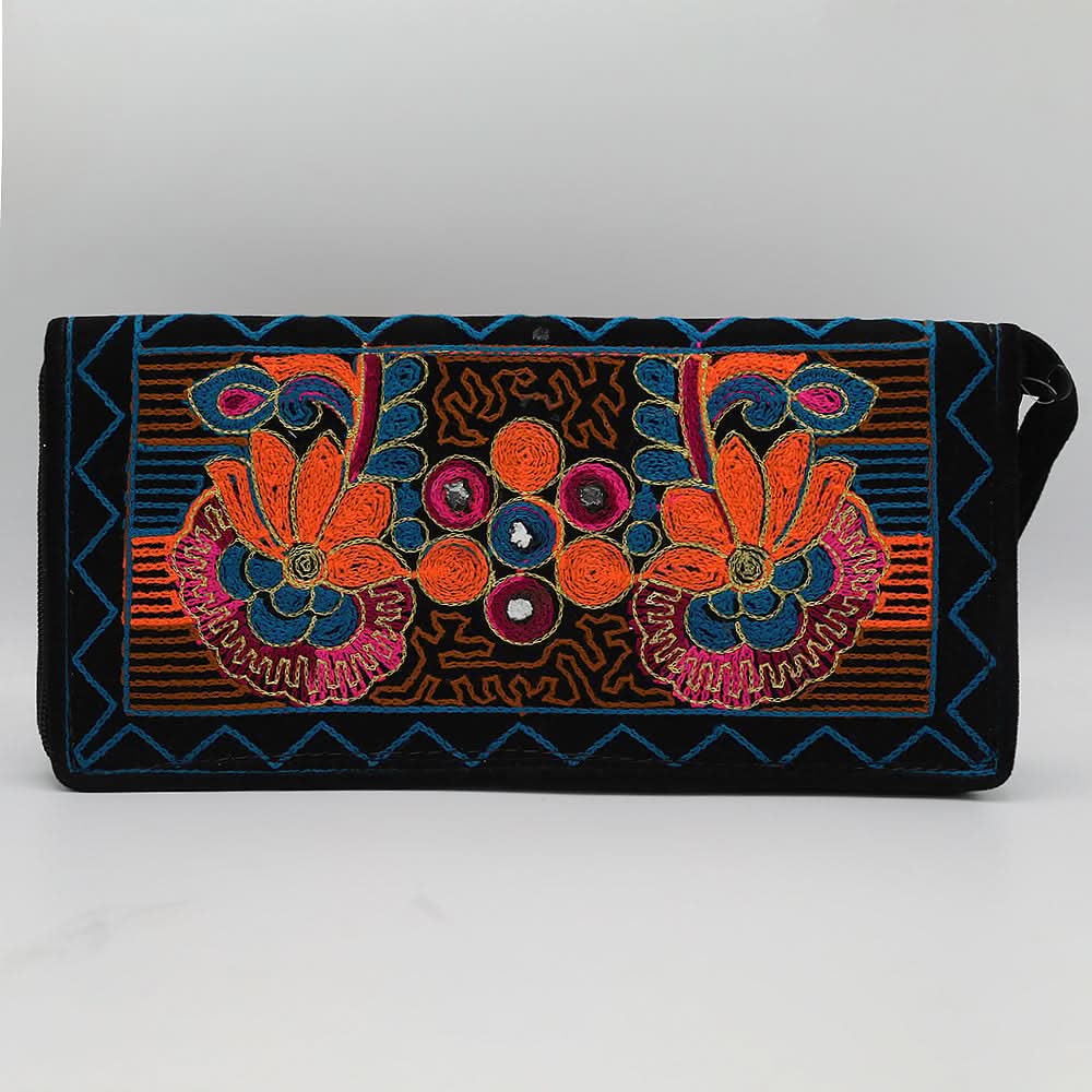 Women's Clutch 11-3 Flower - Blue, Women, Clutches, Chase Value, Chase Value