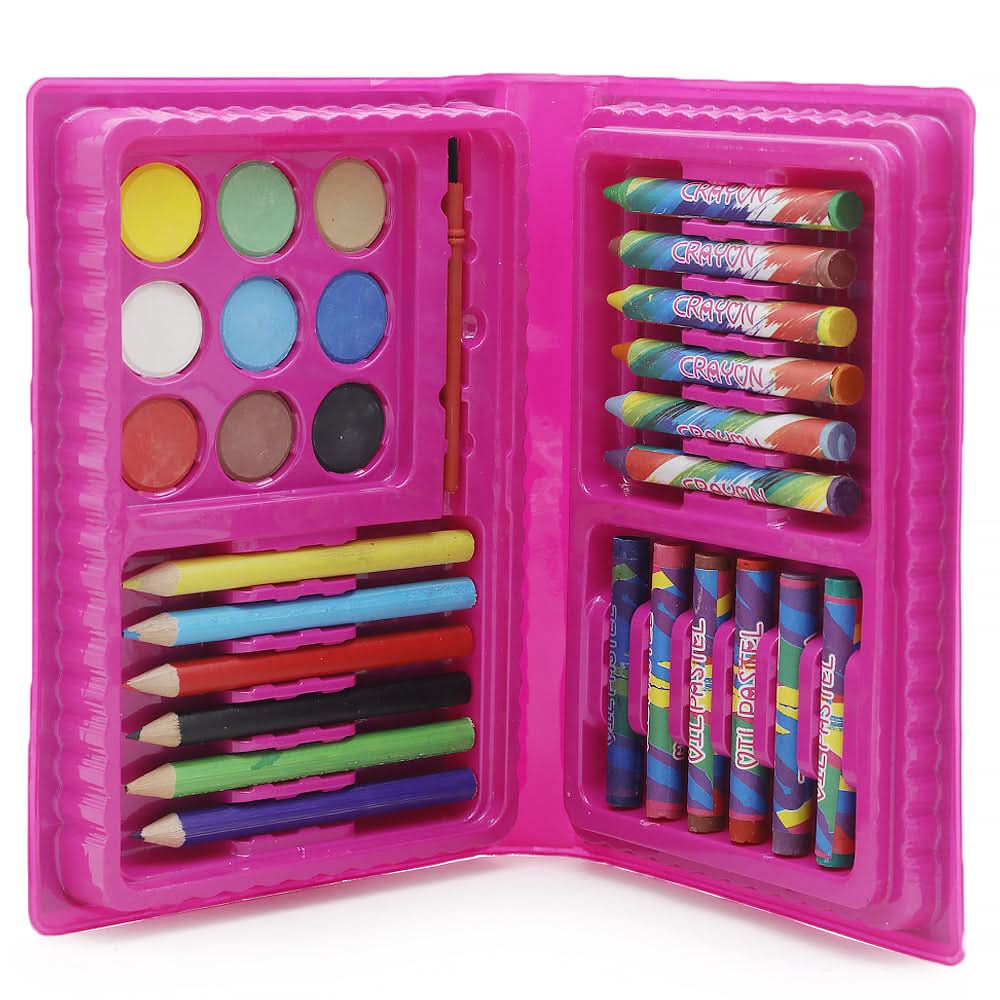 Color Kit 42 Pcs - Pink, Kids, Pencil Boxes And Stationery Sets, Chase value, Chase Value